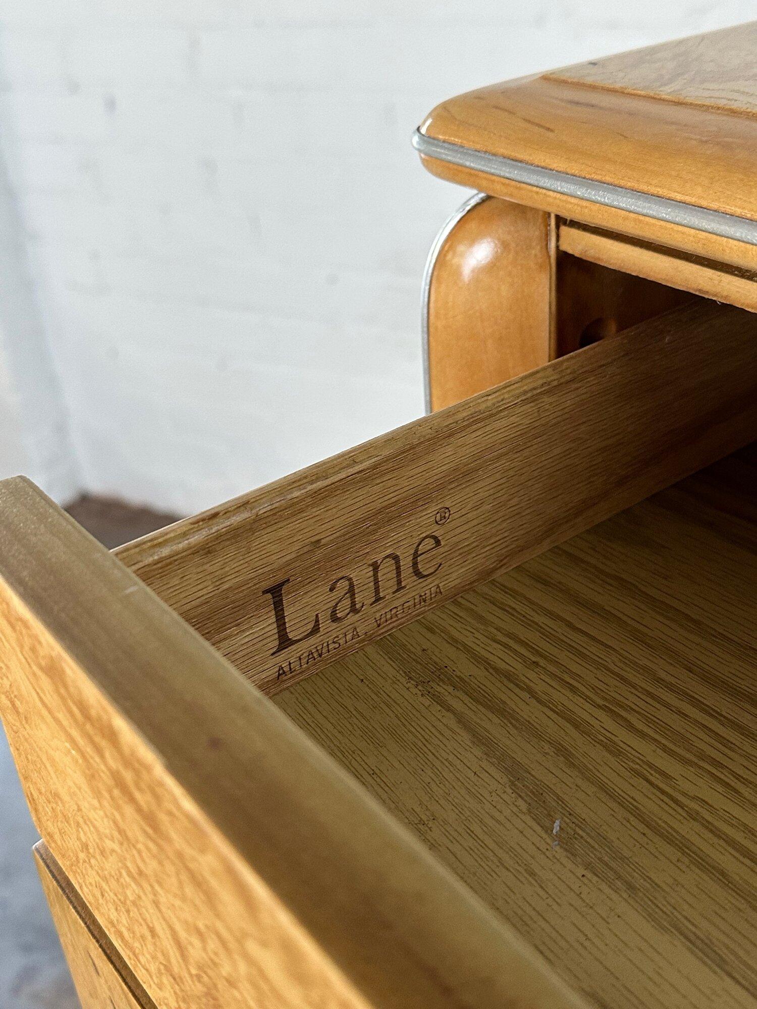 American Burl Wood Highboy by Lane