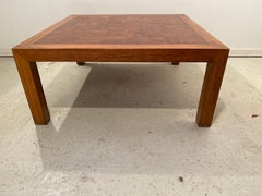 Burl Wood Inlay Coffee or Side Table by Drexel, US, circa 1950