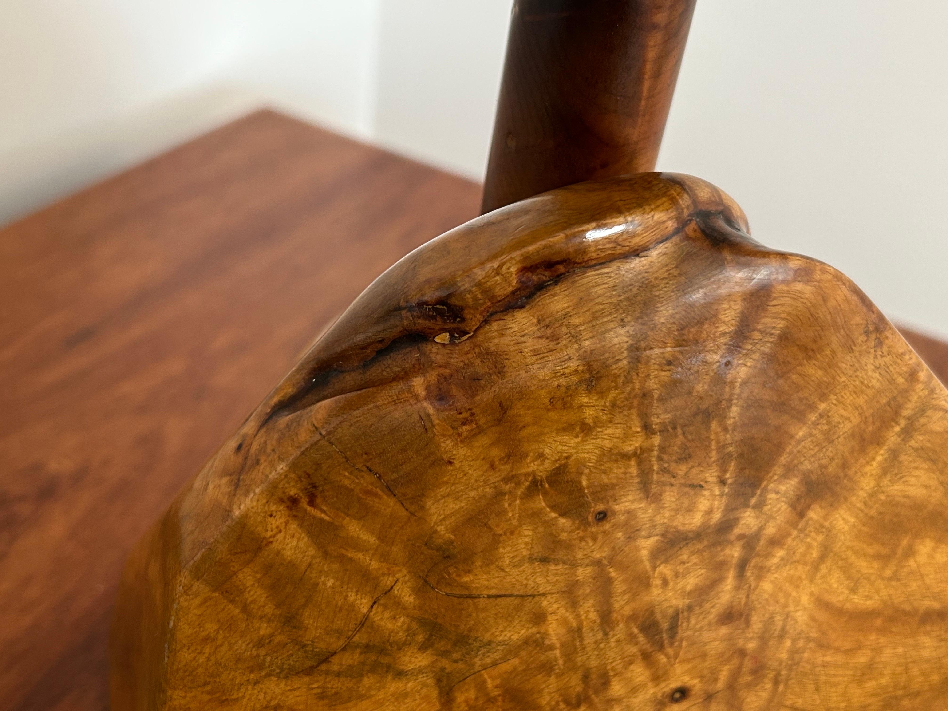 Lampe en bois de ronce dans le style de Nakashima en vente 2