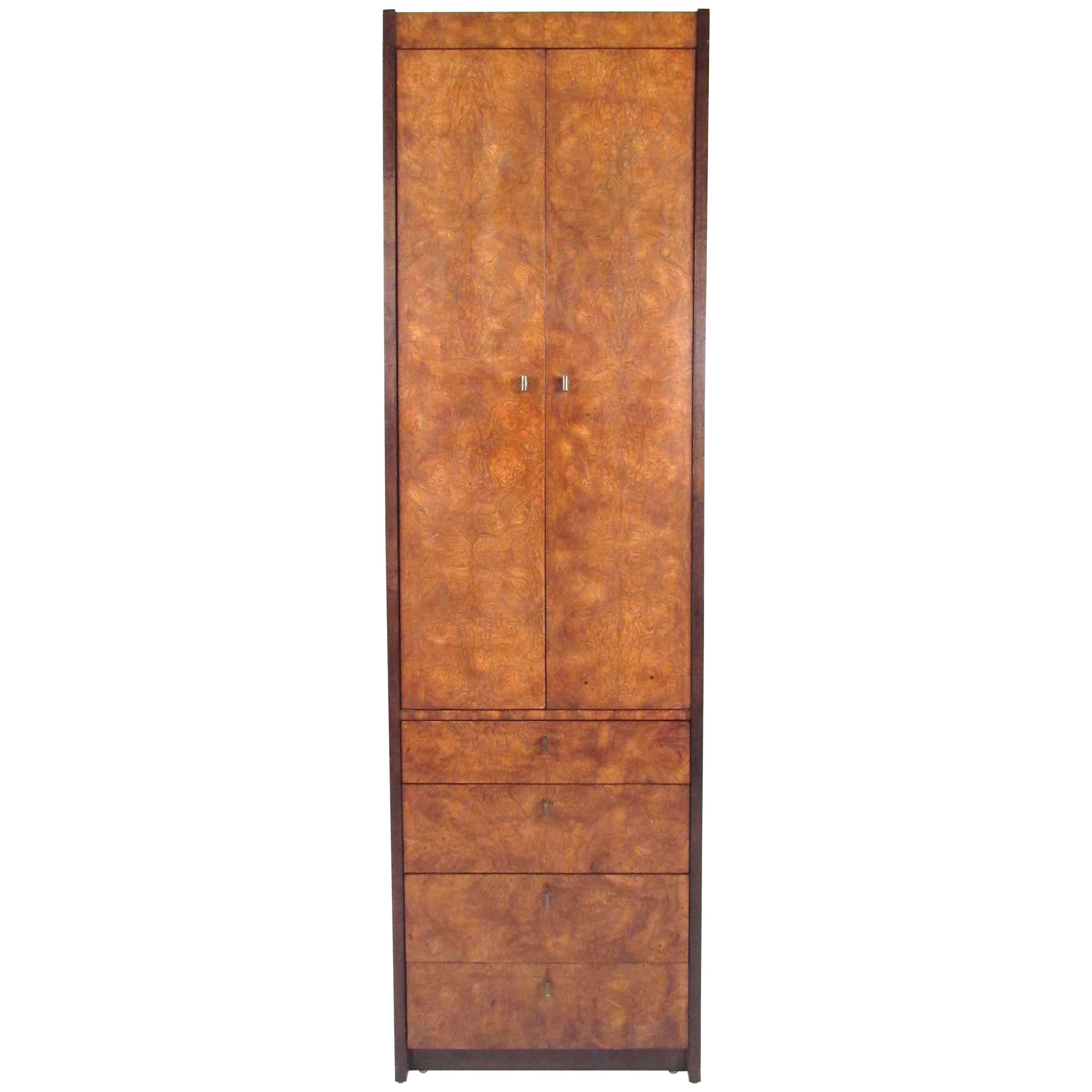 Burl Wood Linen Cabinet by Century Furniture