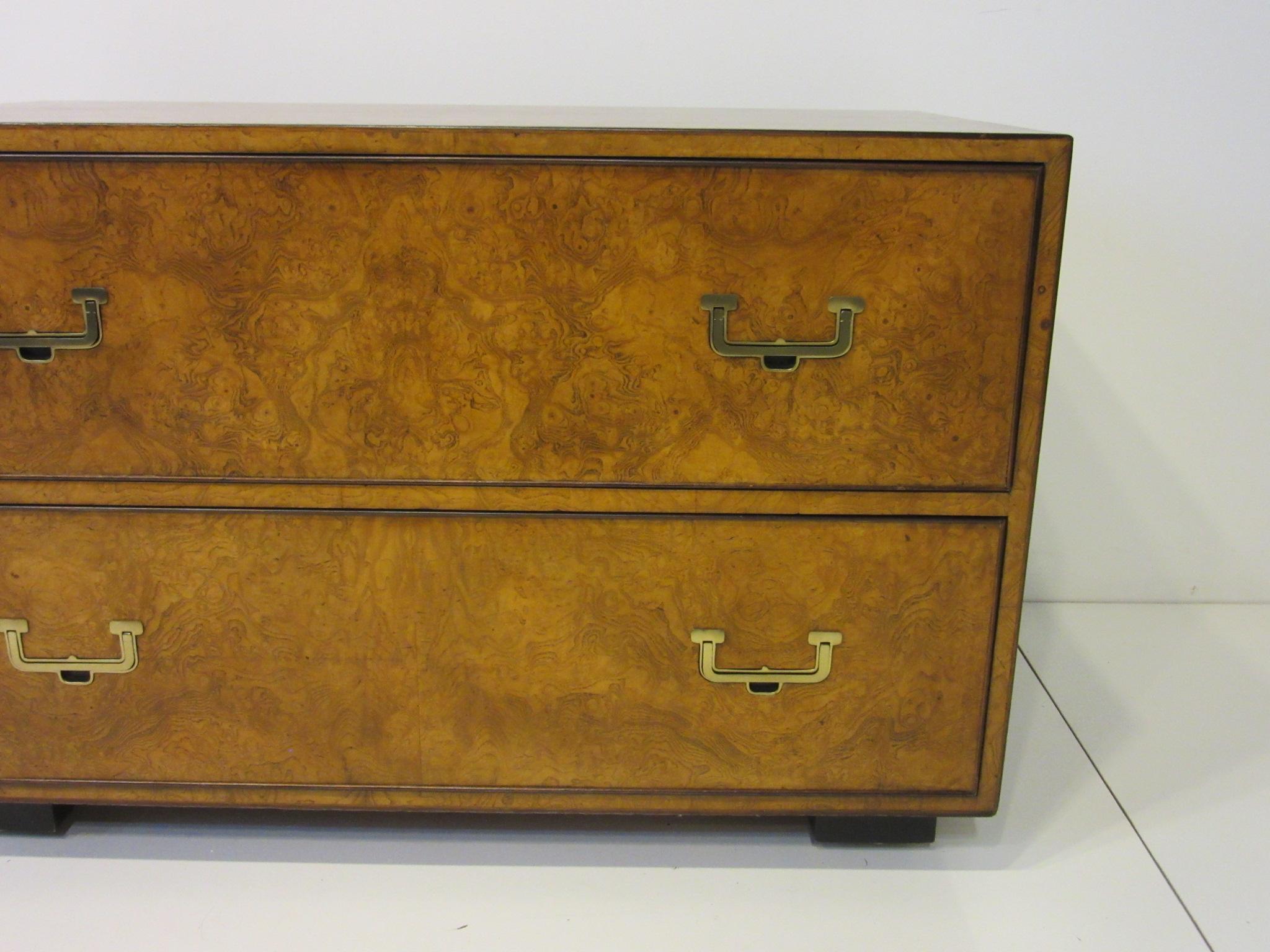 20th Century Burl Chest by John Widdicomb