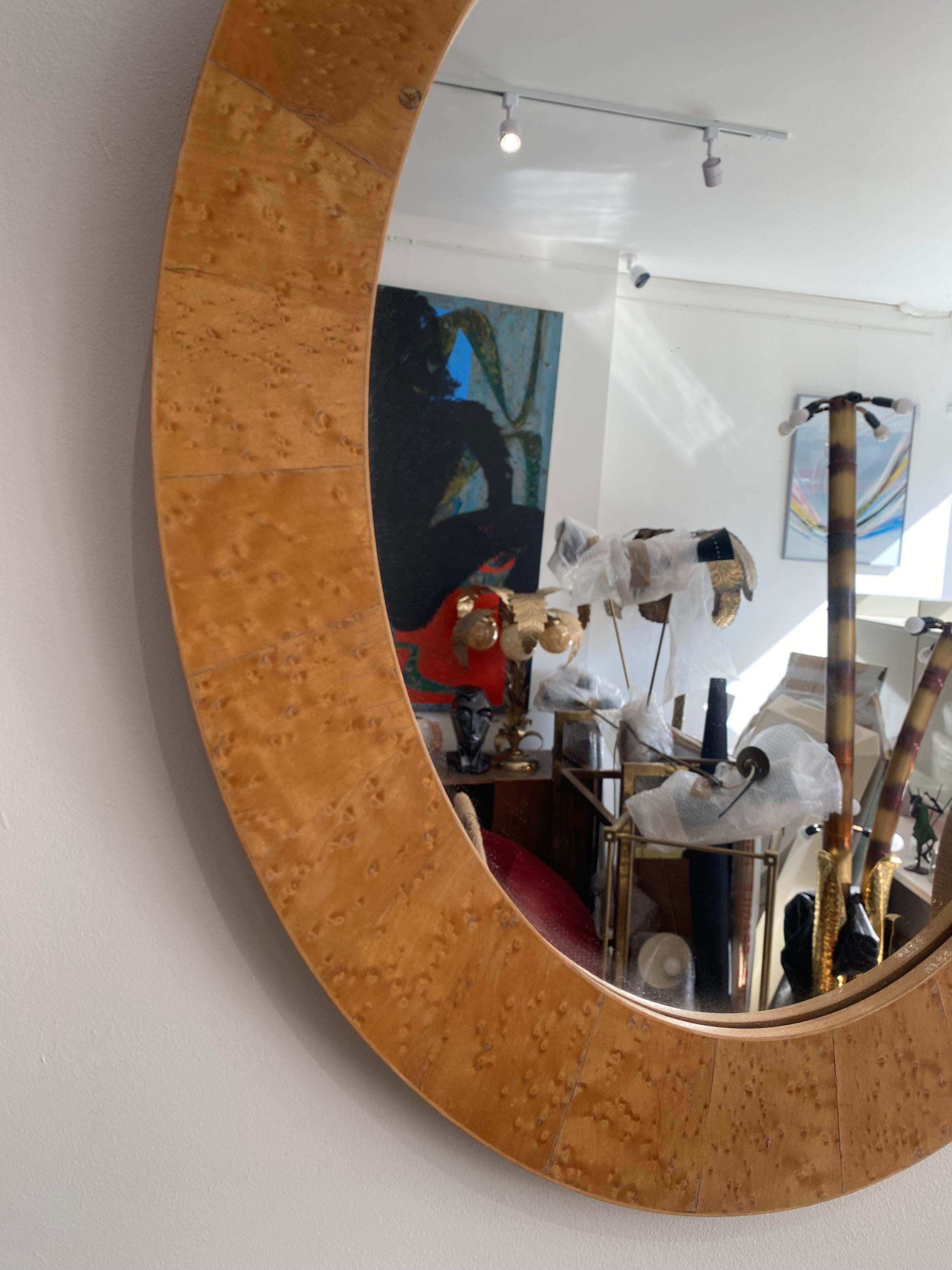 Miroir ovale Art Déco des années 1970, moderne du milieu du siècle, vintage n°1 Bon état - En vente à London, GB