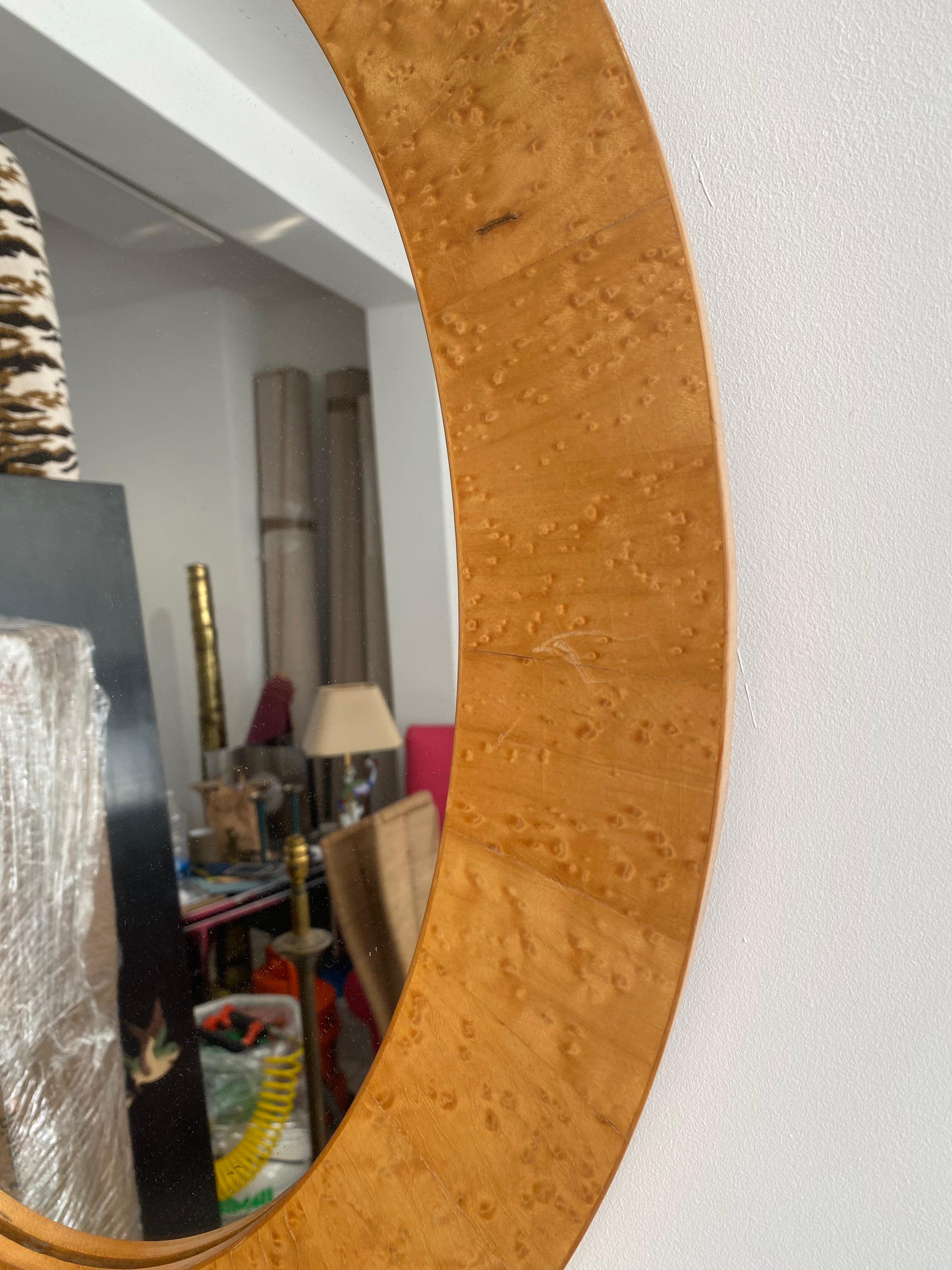 Mid-Century Modern Miroir ovale Art Déco des années 1970, moderne du milieu du siècle, vintage #2 en vente