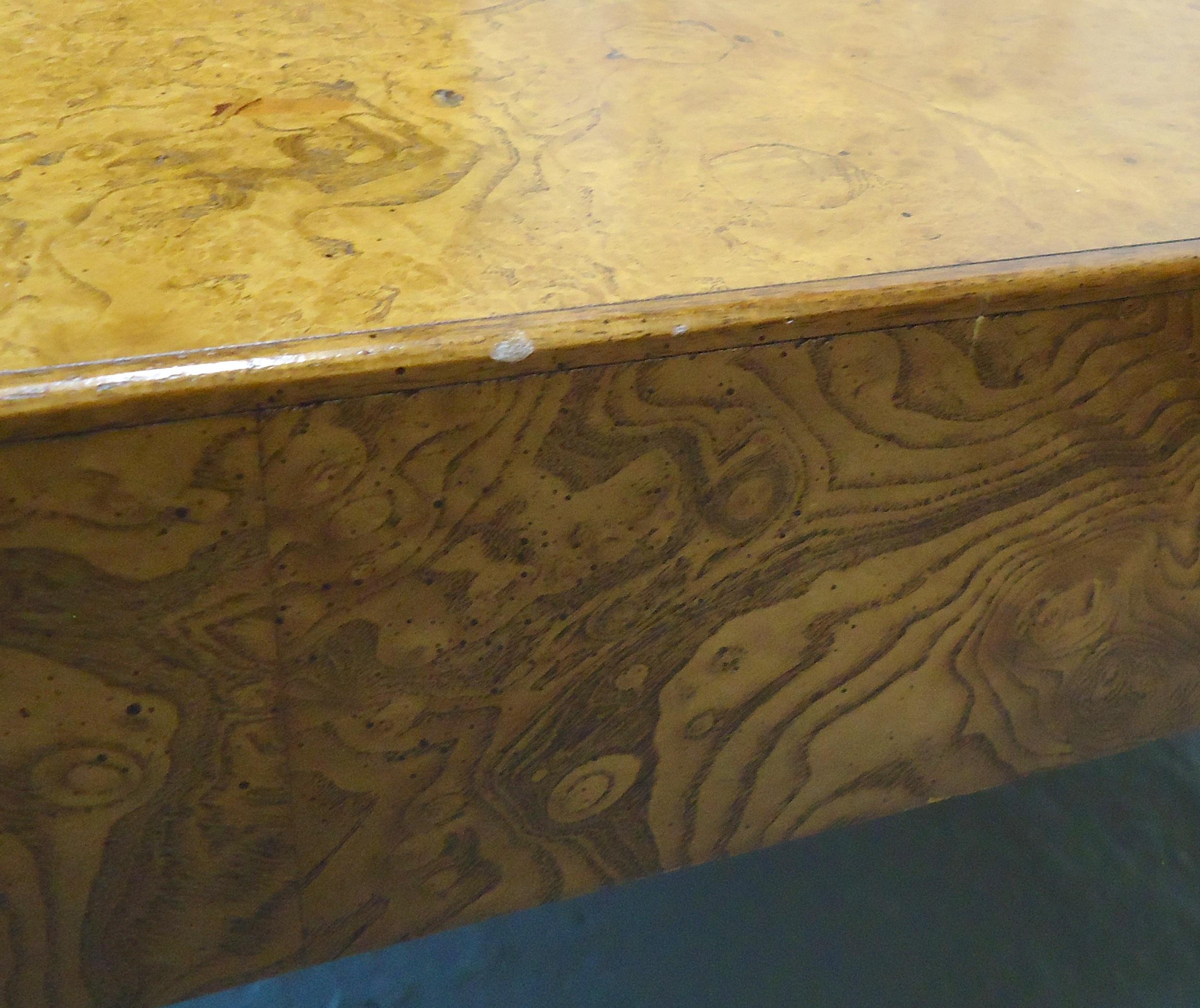 Mid-Century Modern Burl Wood Midcentury Coffee Table