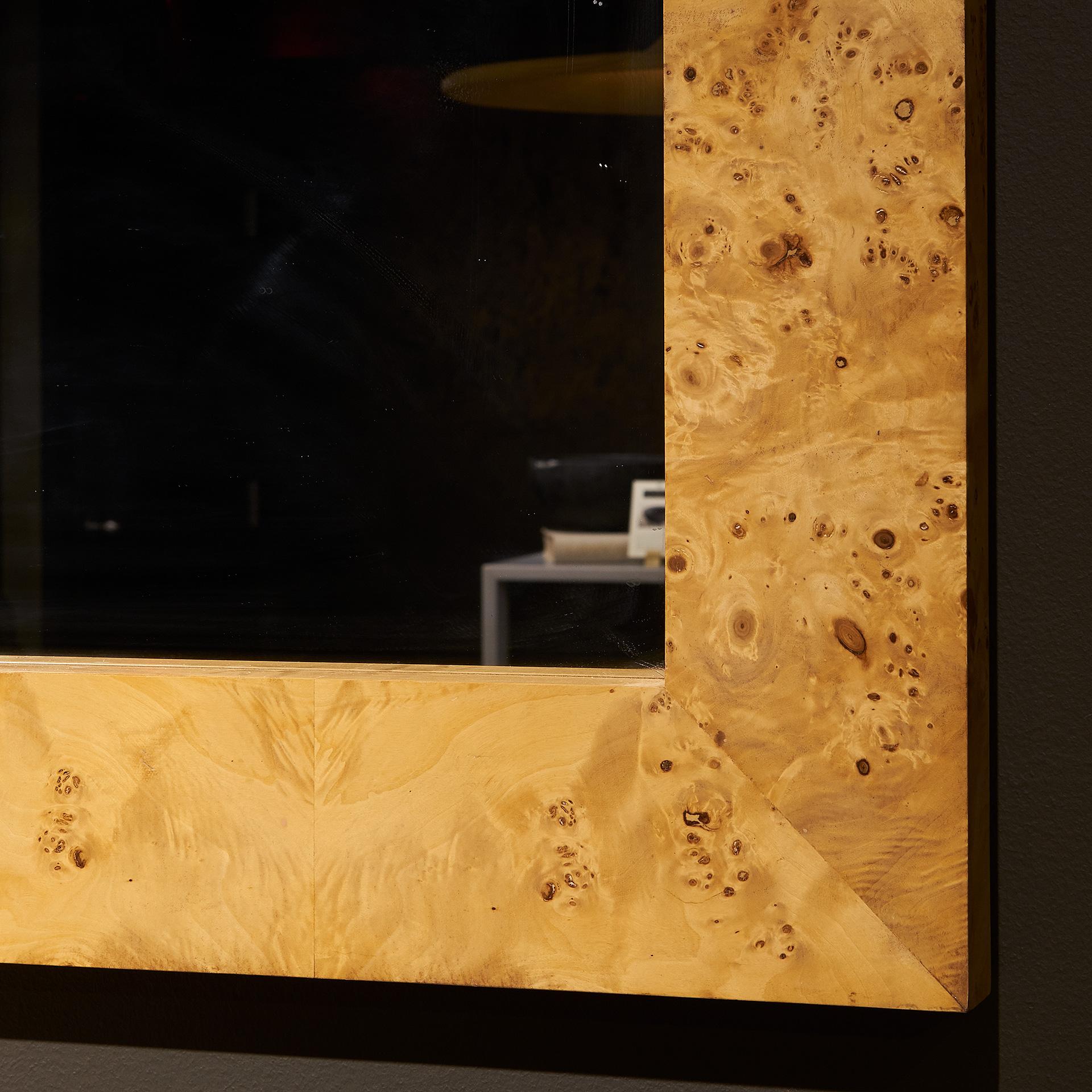 American Burl Wood Mirror