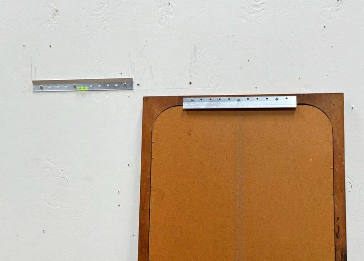 American Burl Wood Mirror - Roland Carter for Lane - Midcentury After Milo Baughman