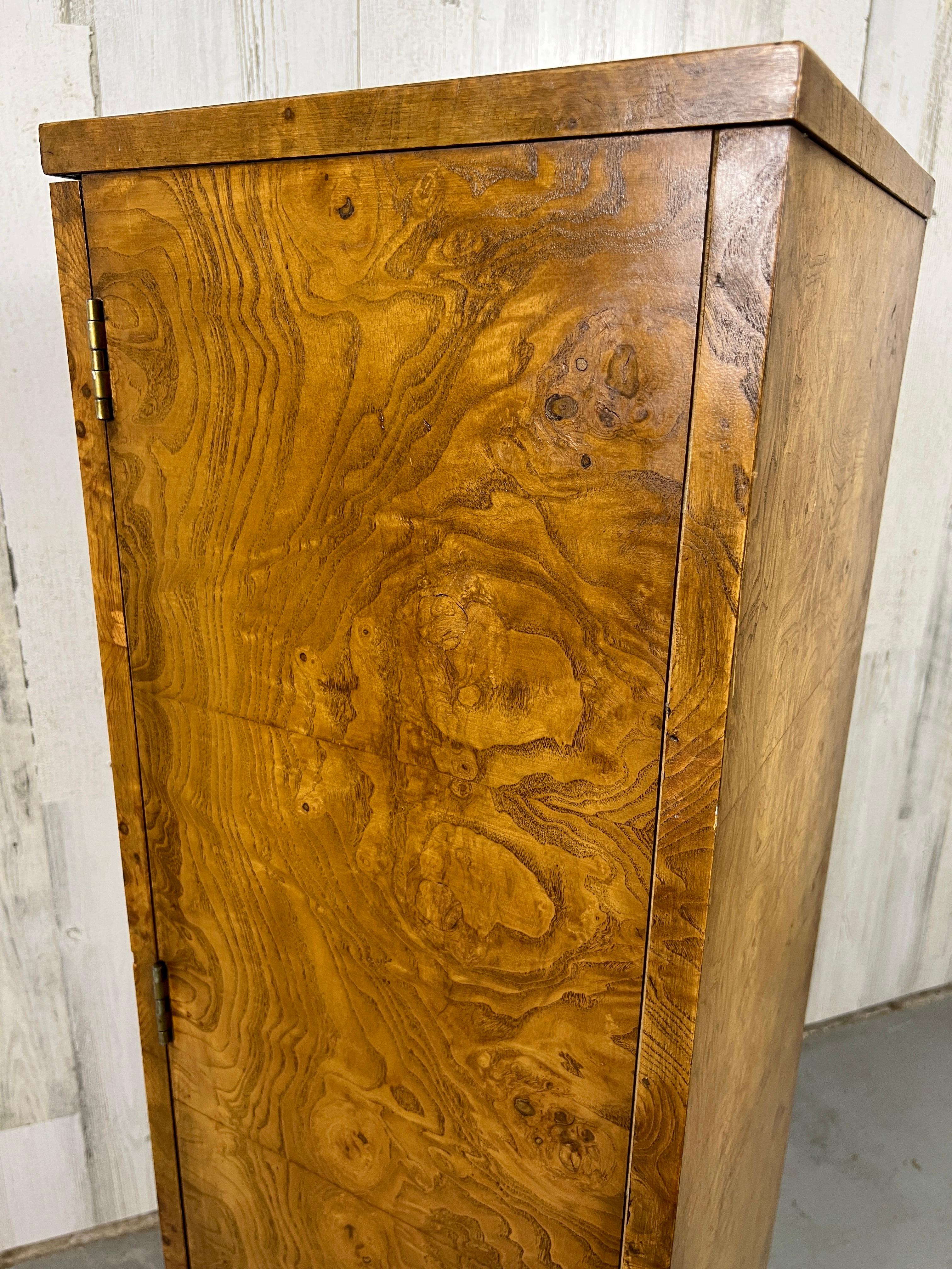 Burl Wood Pedestal / Cabinet  9