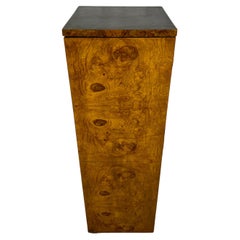 Burl Wood Pedestal / Cabinet 