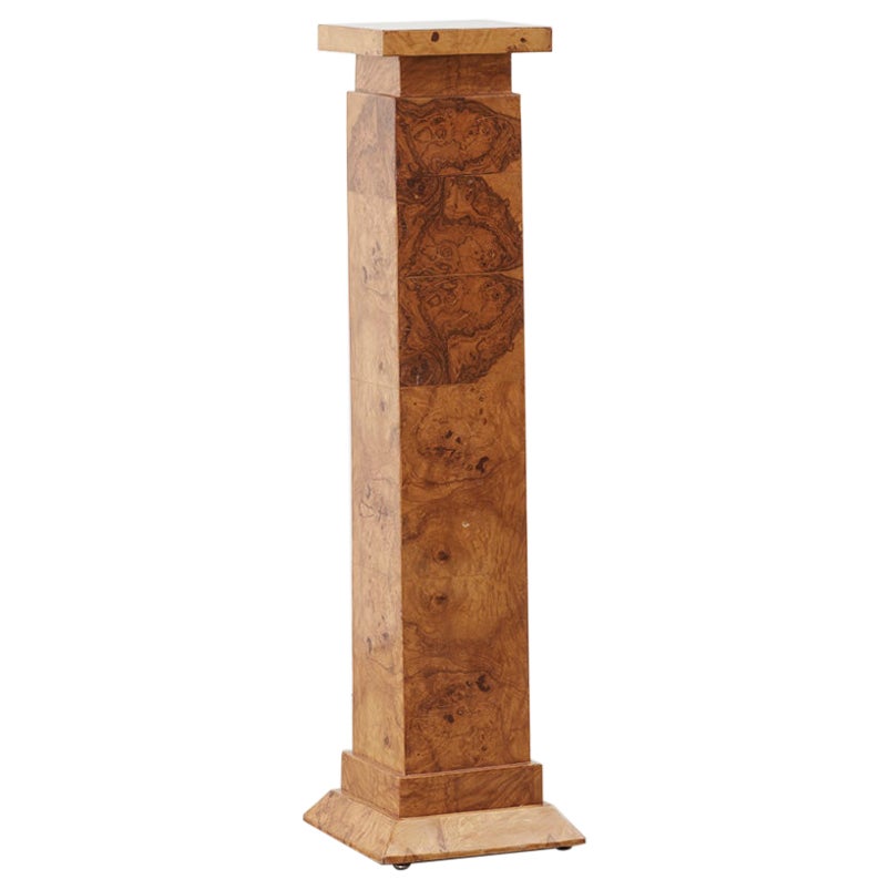 Burl Wood Pedestal Plinth