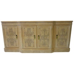 Enfilade / armoire en bois de ronce de la collection Corinthienne par Heritage