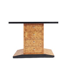 Burl Wood Sideboard/Credenza/Console Table, 1980s - France