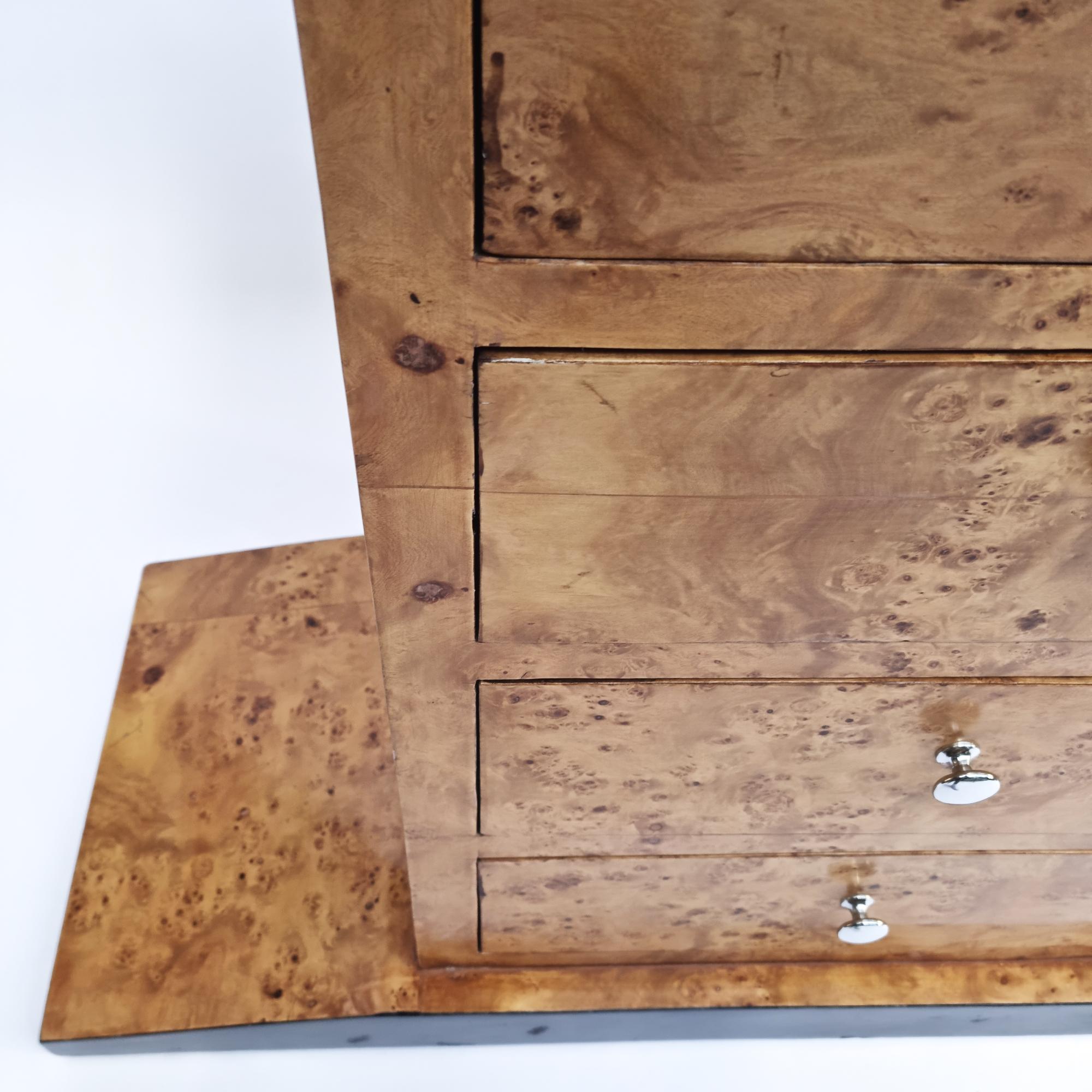 Burl Wood Sideboard/Credenza/Console Table, 1980s - France For Sale 2