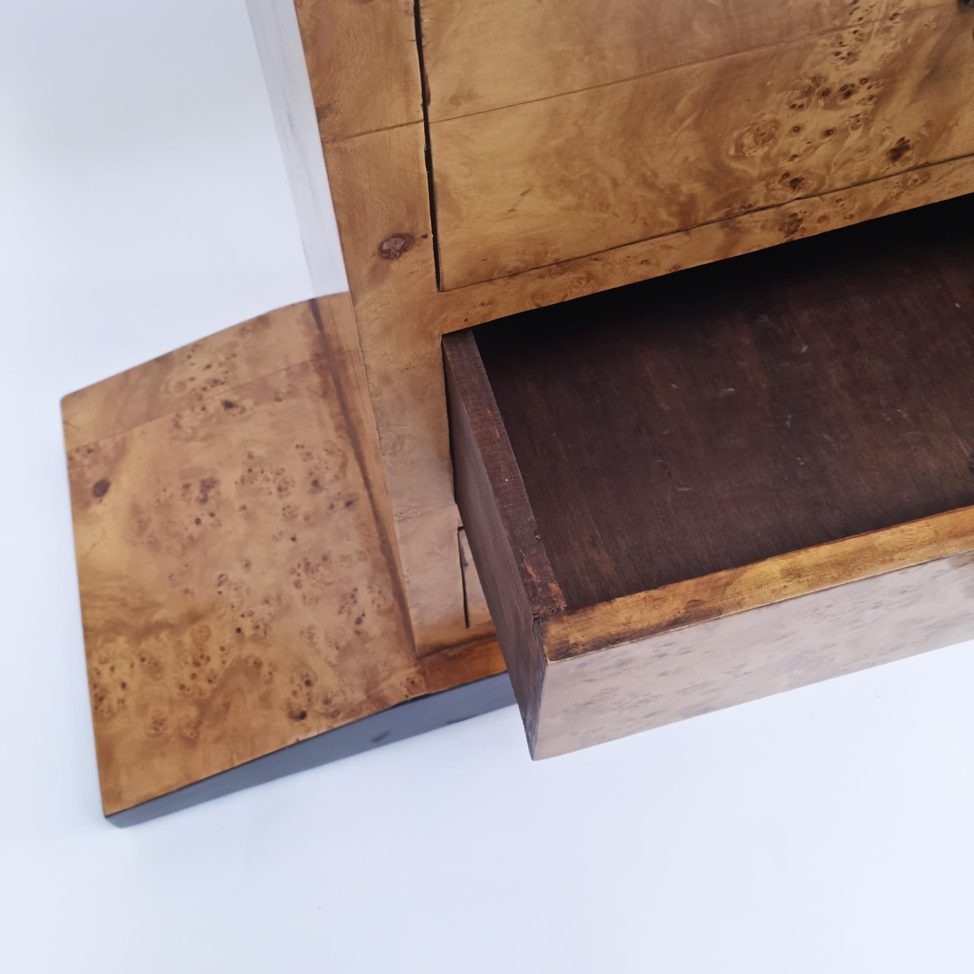 Burl Wood Sideboard/Credenza/Console Table, 1980s - France For Sale 3
