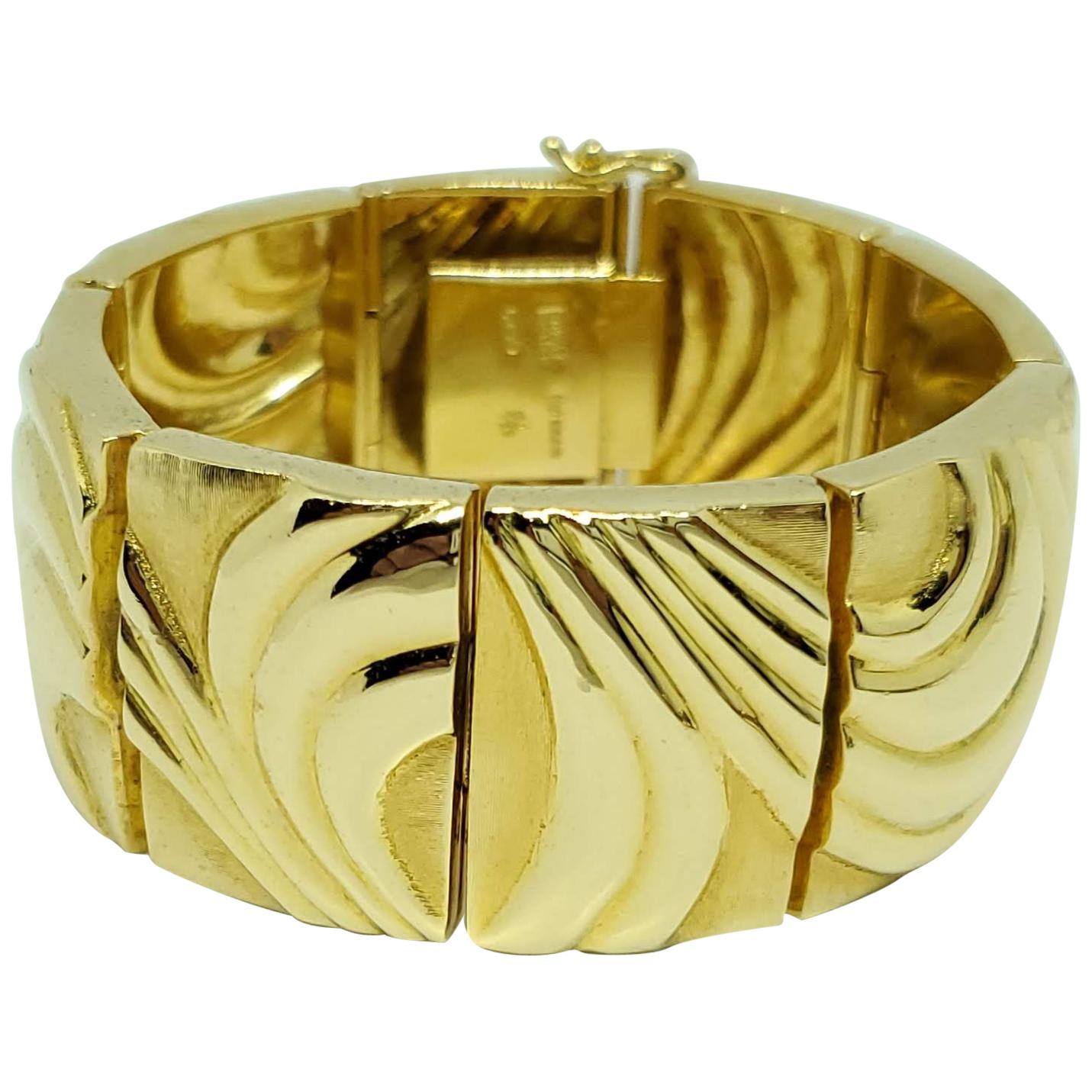 Burle Marx 18 Karat Gold Bracelet For Sale