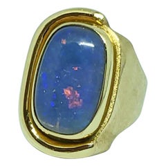 Burle Marx 18 Karat Gold Brazilian Crystal Opal Ring