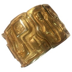 Burle Marx 18 Karat Gold Manschettenarmband Estate Fine Jewelry