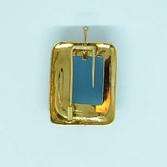 Burle Marx 18 Karat Gold Free Form 'Forma Livre' Aquamarine Pendant/Brooch