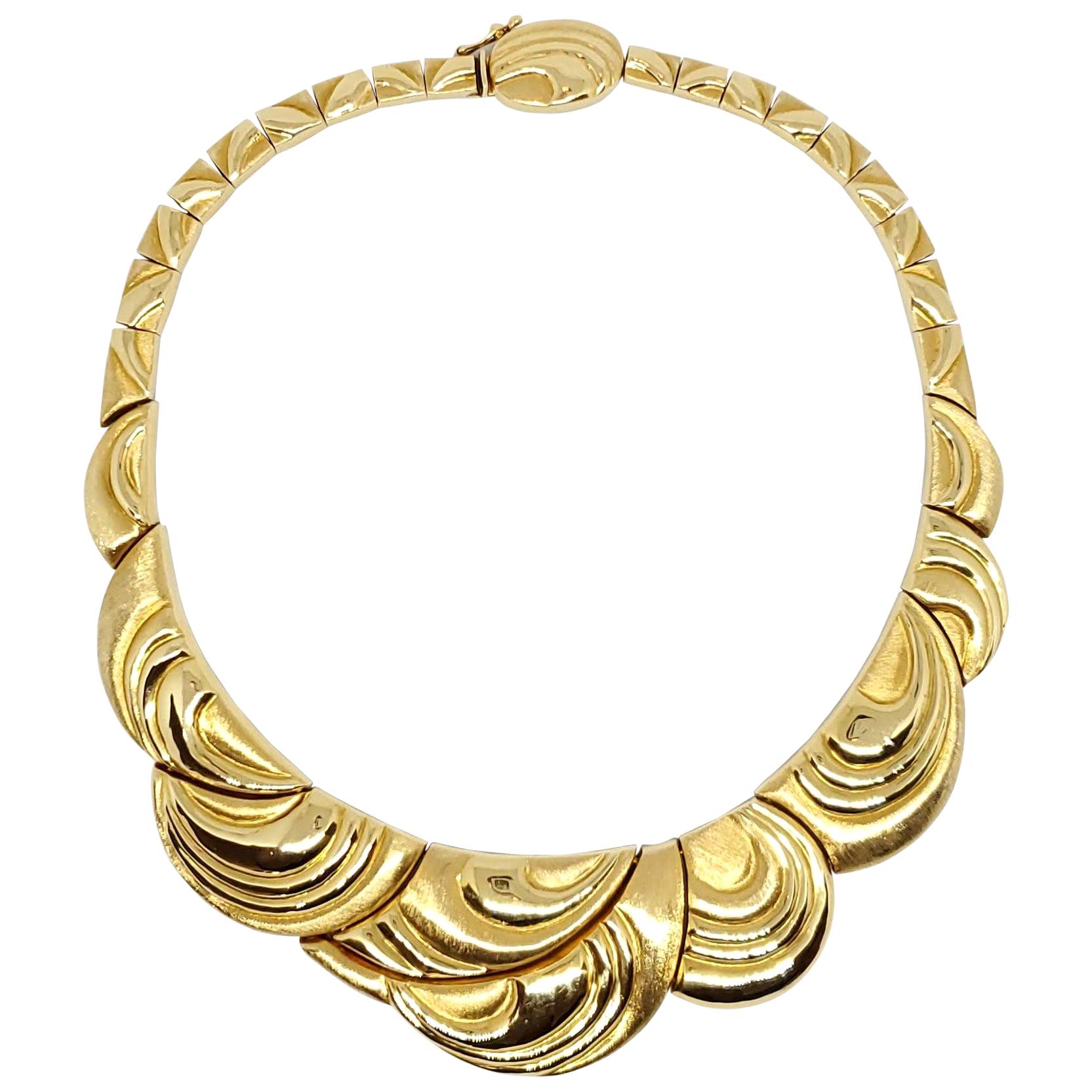 Burle Marx 18 Karat Gold Necklace For Sale