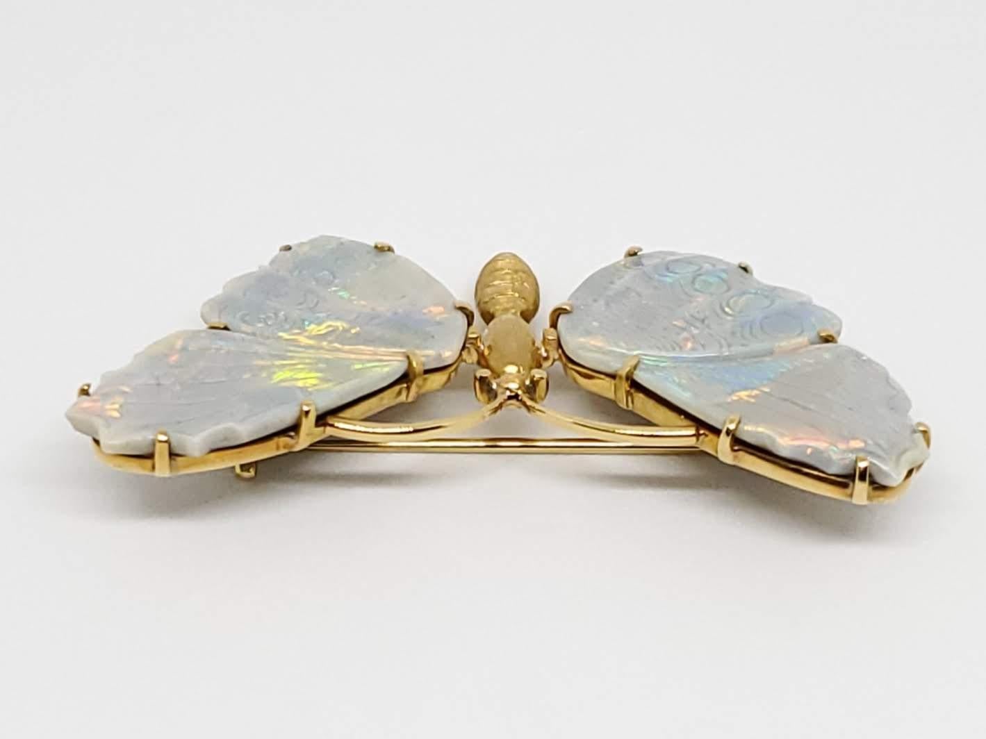Thanks for taking a look at this truly one of a kind Burle Marx Butterfly Brooch. You'll never see another one like it, anywhere. It is 2.50 inches wide, and 1.50 inches tall. 

Burle Marx, without question, will go down in history as one the
