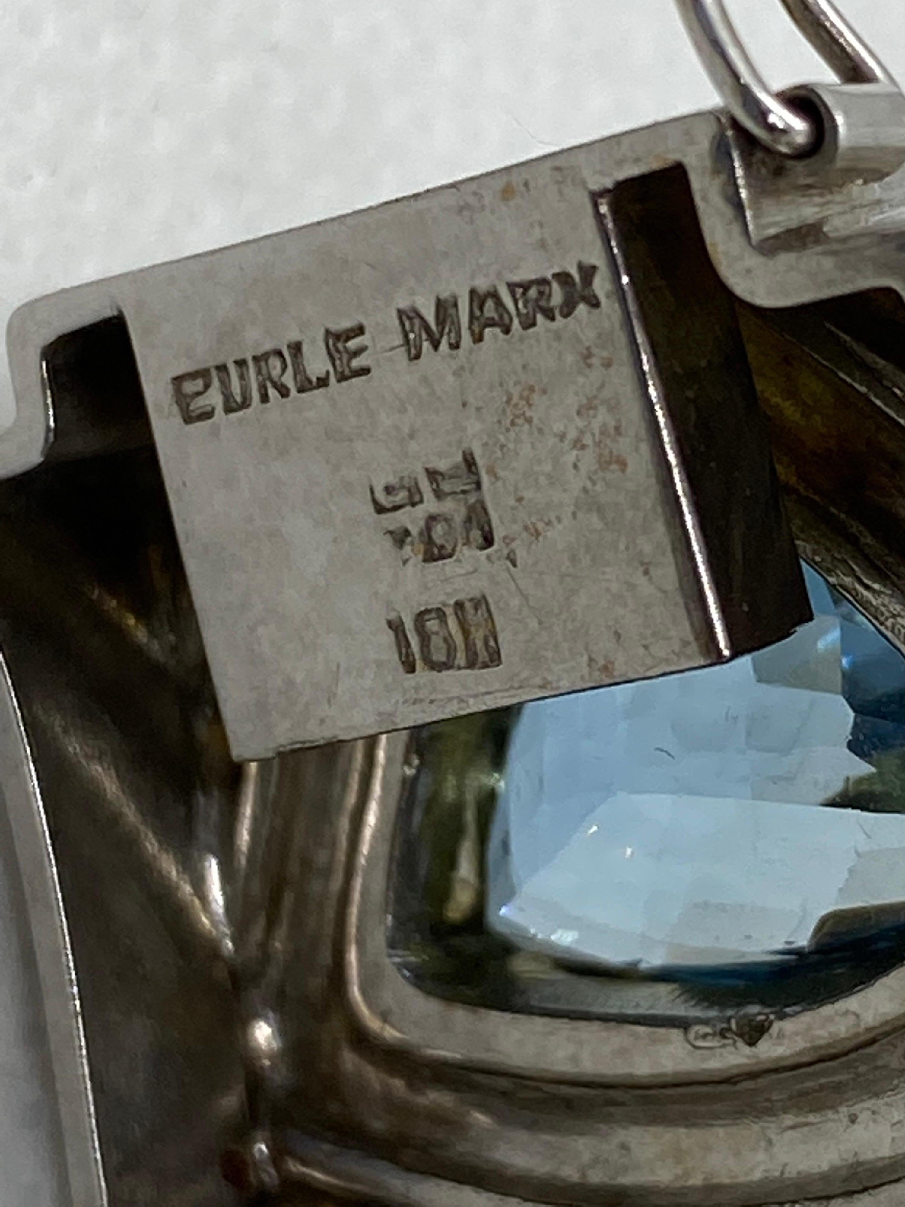 Burle Marx 18K White Gold & BlueTopaz Bracelet   10
