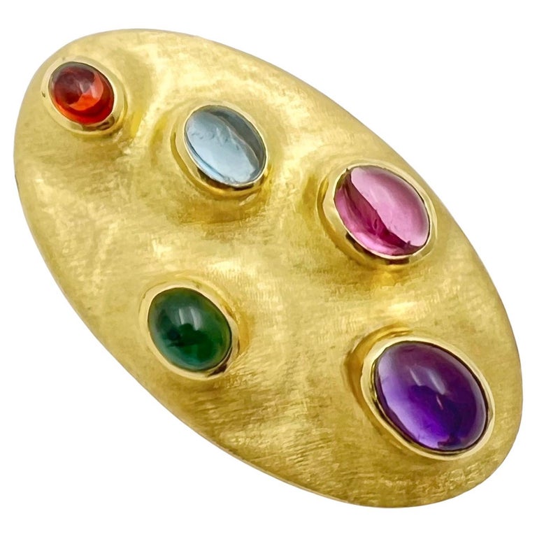 Broche Créatrice Jaune En Pierre - Modaildesign, Neuve Avec étiquettes