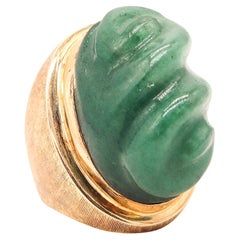 Burle Marx 1960 Anello Forma Brazil Livre in oro giallo 18Kt con amazzonite