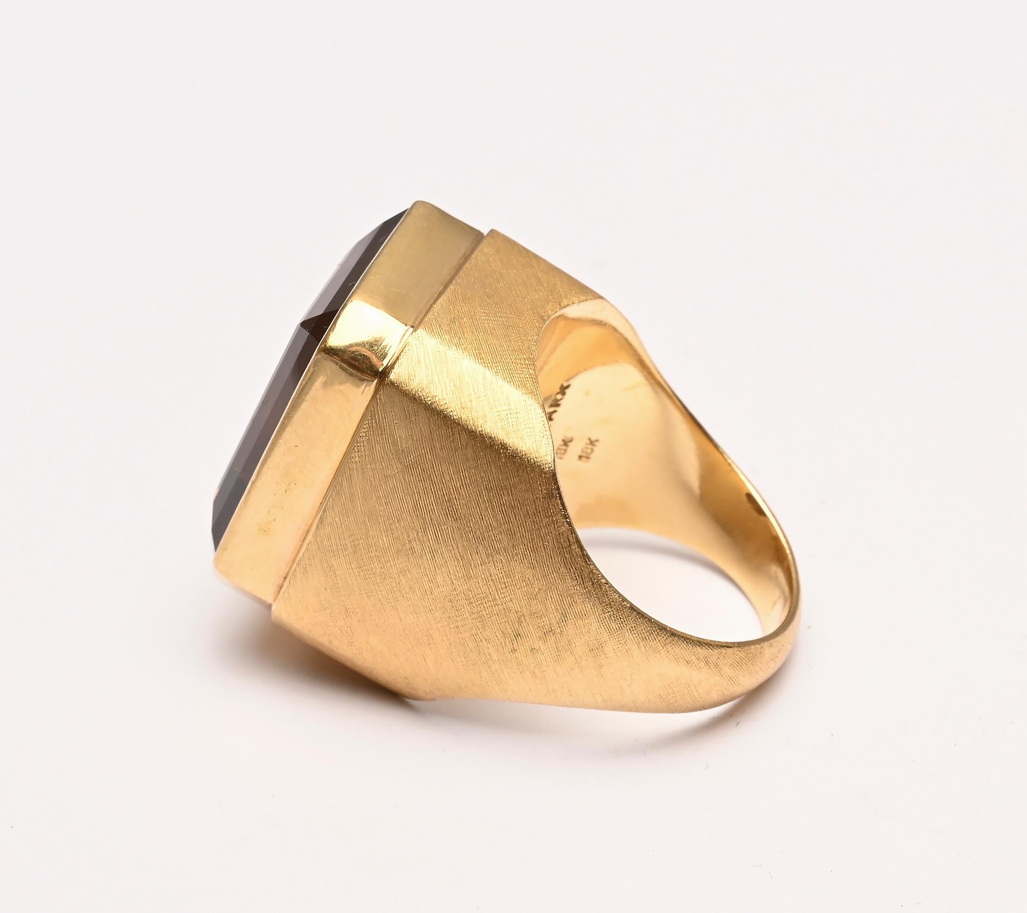 Burle Marx: Goldring mit Ametrin 1