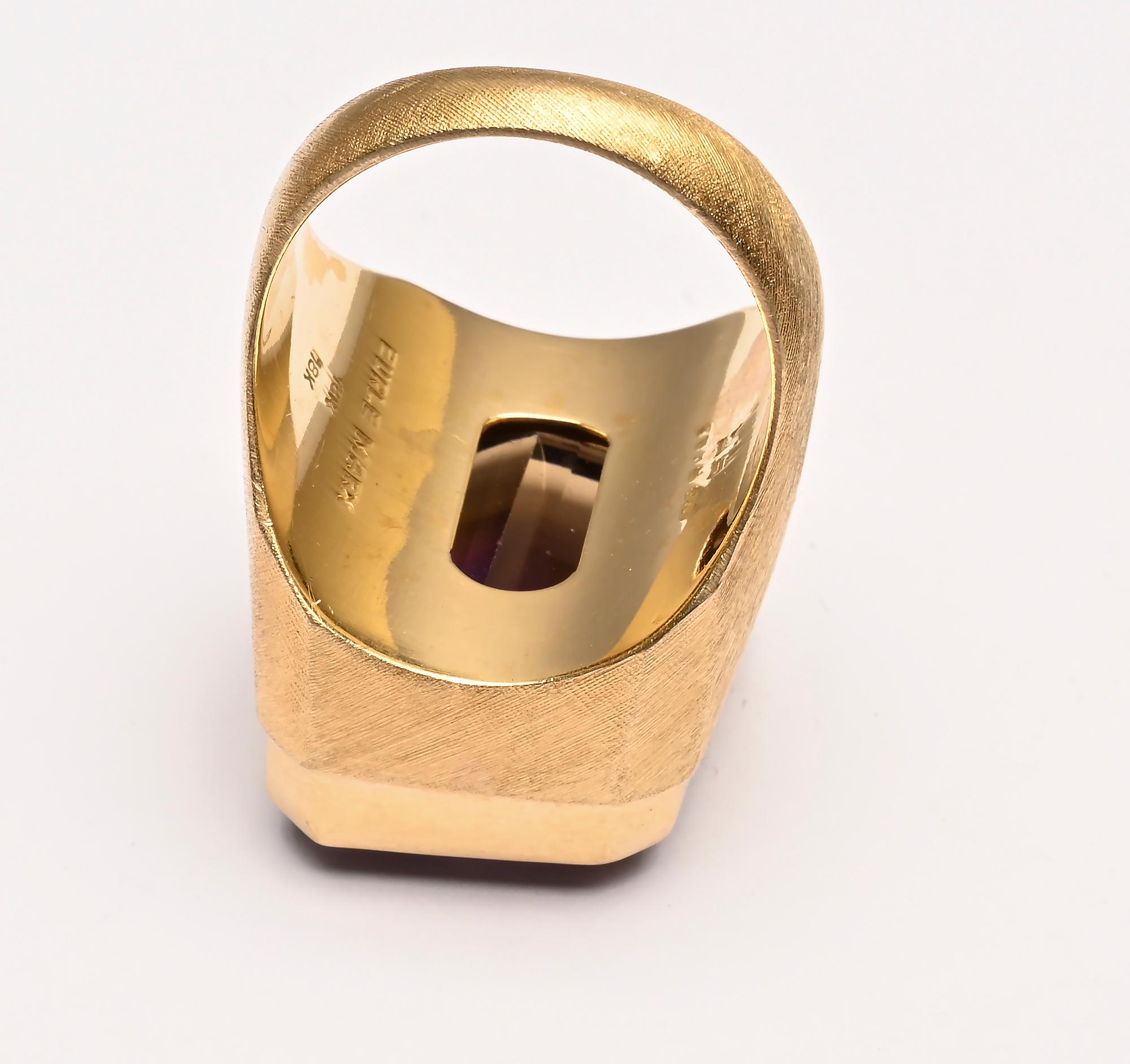 Burle Marx Ametrine Gold Ring 1