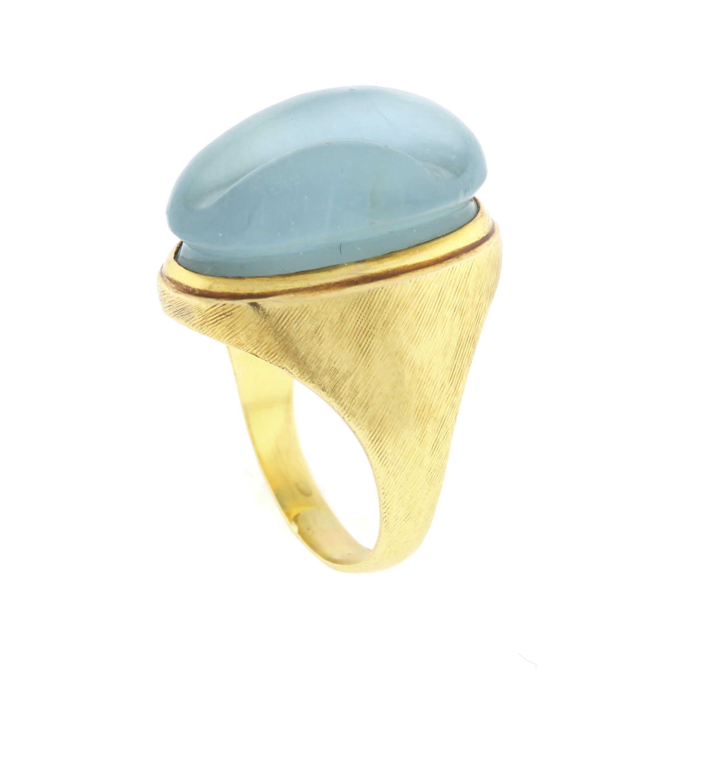 Tumbled Burle Marx Aqua Forma Livre Ring For Sale