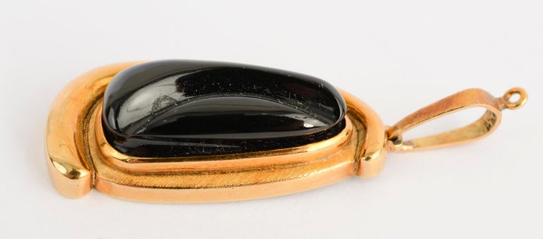 Burle Marx Black Tourmaline Gold Pendant at 1stDibs | black tourmaline ...