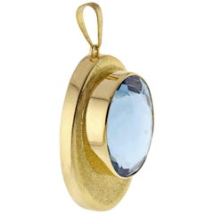 Burle Marx Blue Topaz Pendant