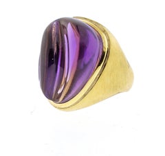 Burle Marx Forma Livre Carved Amethyst Ring