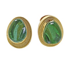 Burle Marx Forma Livre Carved Tourmeline Earring