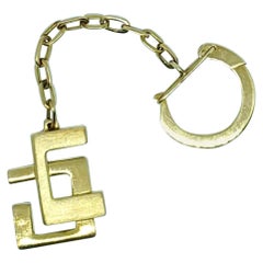 Vintage Burle Marx Rare 18 Karat Gold Keychain