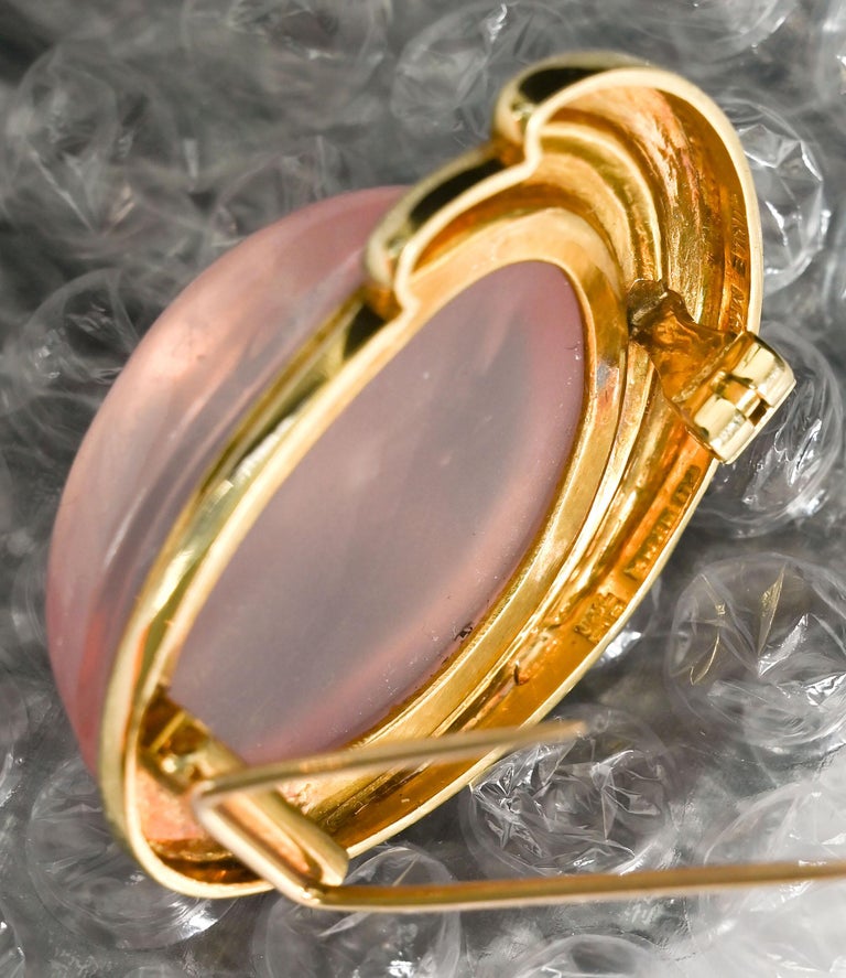 Collier Vintage Années 1970 - Quartz Rose - Chrome - Moderne Avec Suspension