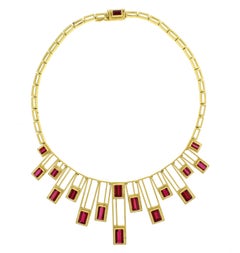 Burle Marx Rubellite Necklace