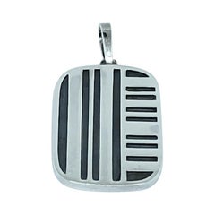 Retro Burle Marx Small Silver Pendant