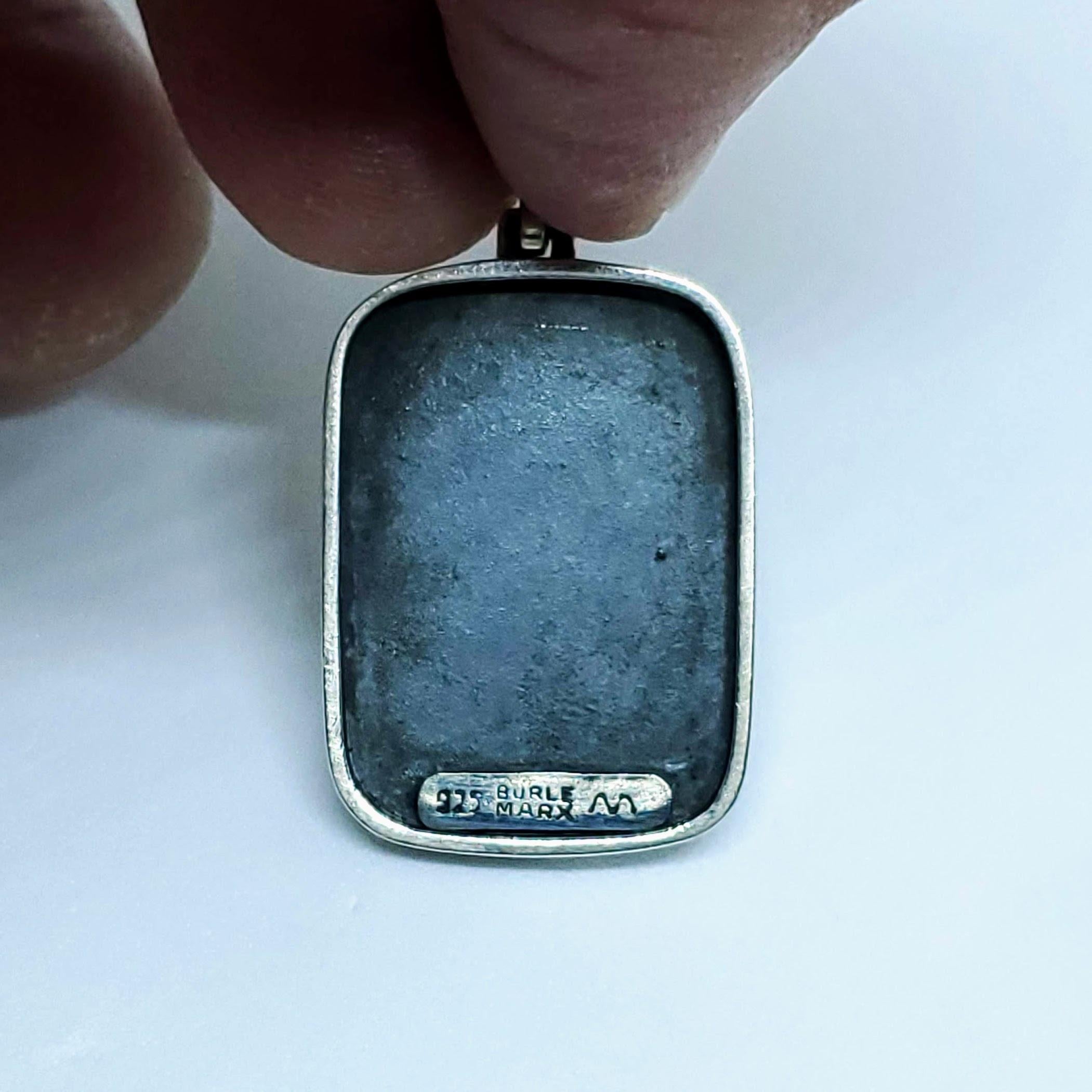 Burle Marx Small Silver Pendant For Sale 1