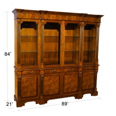 Burled Breakfront