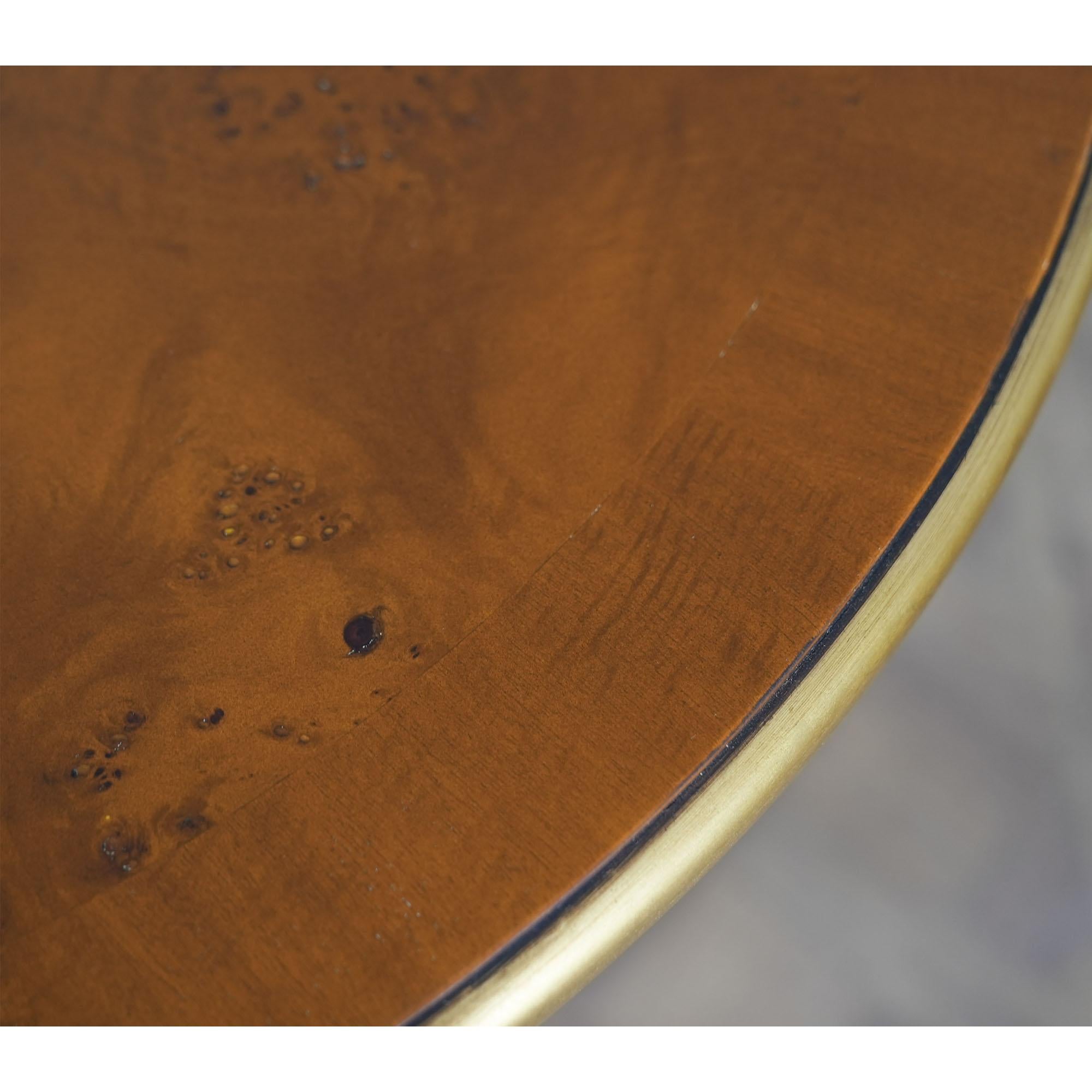 Burled Center Table For Sale 4