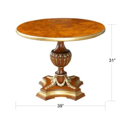 Burled Center Table