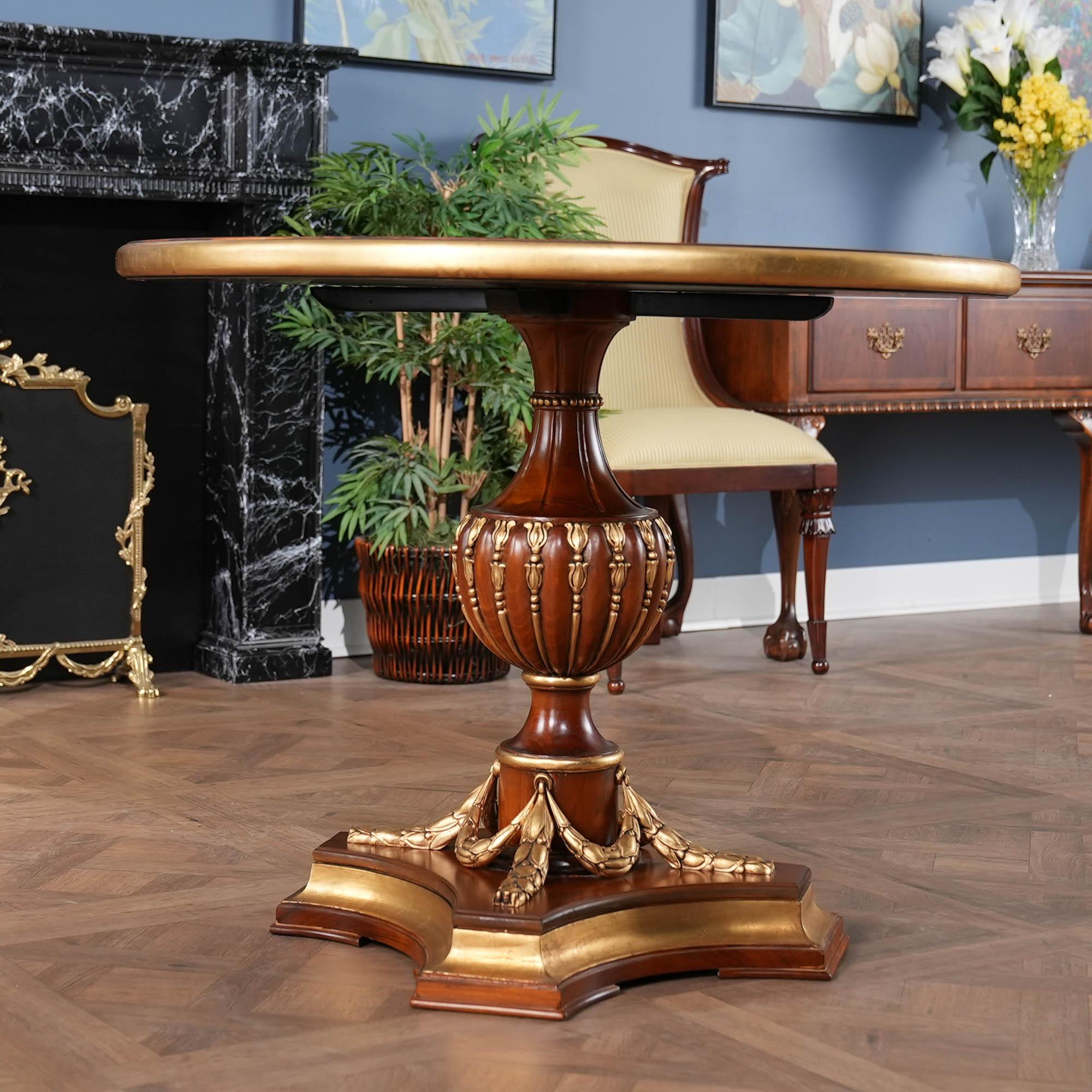 Renaissance Burled Center Table For Sale