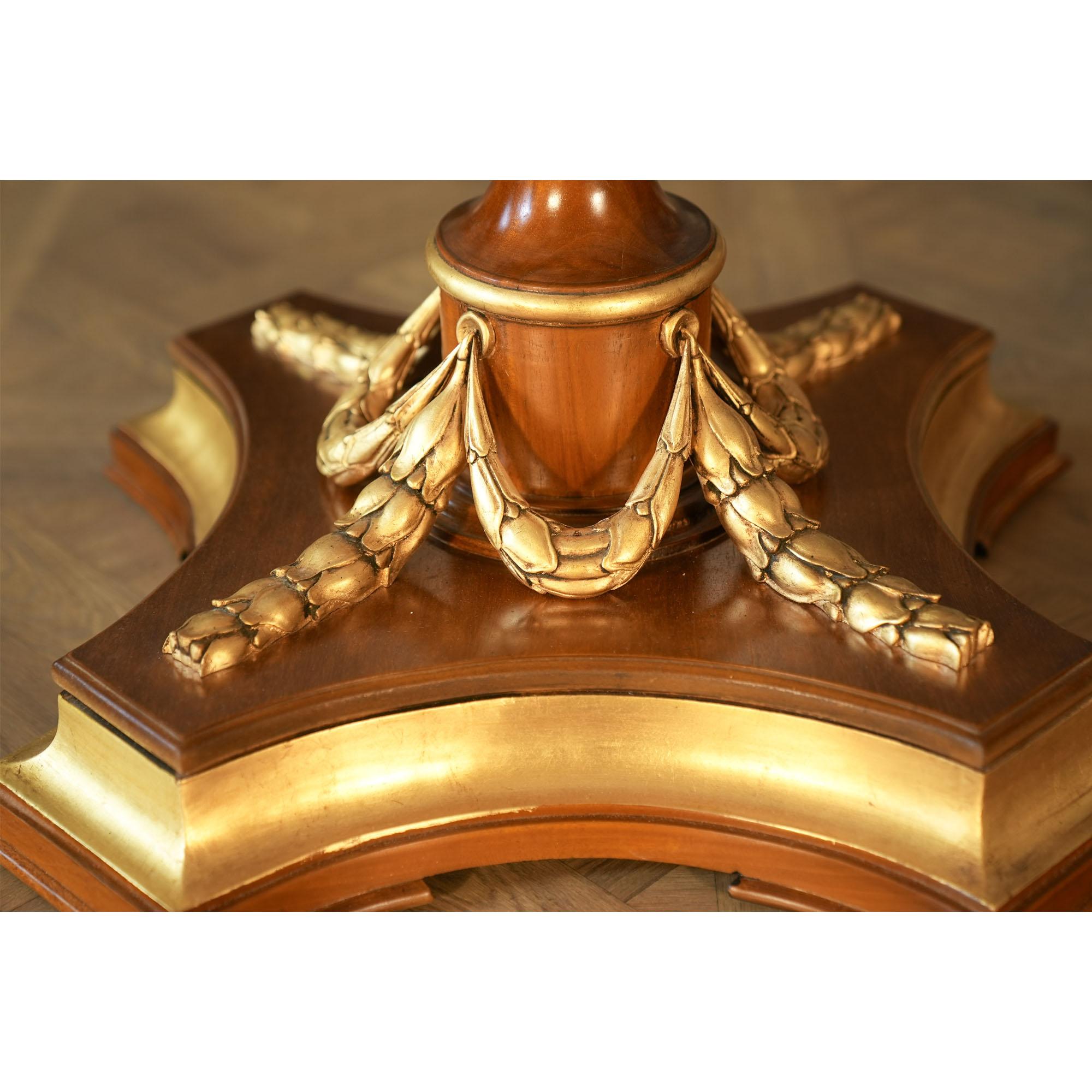 Hand-Carved Burled Center Table For Sale