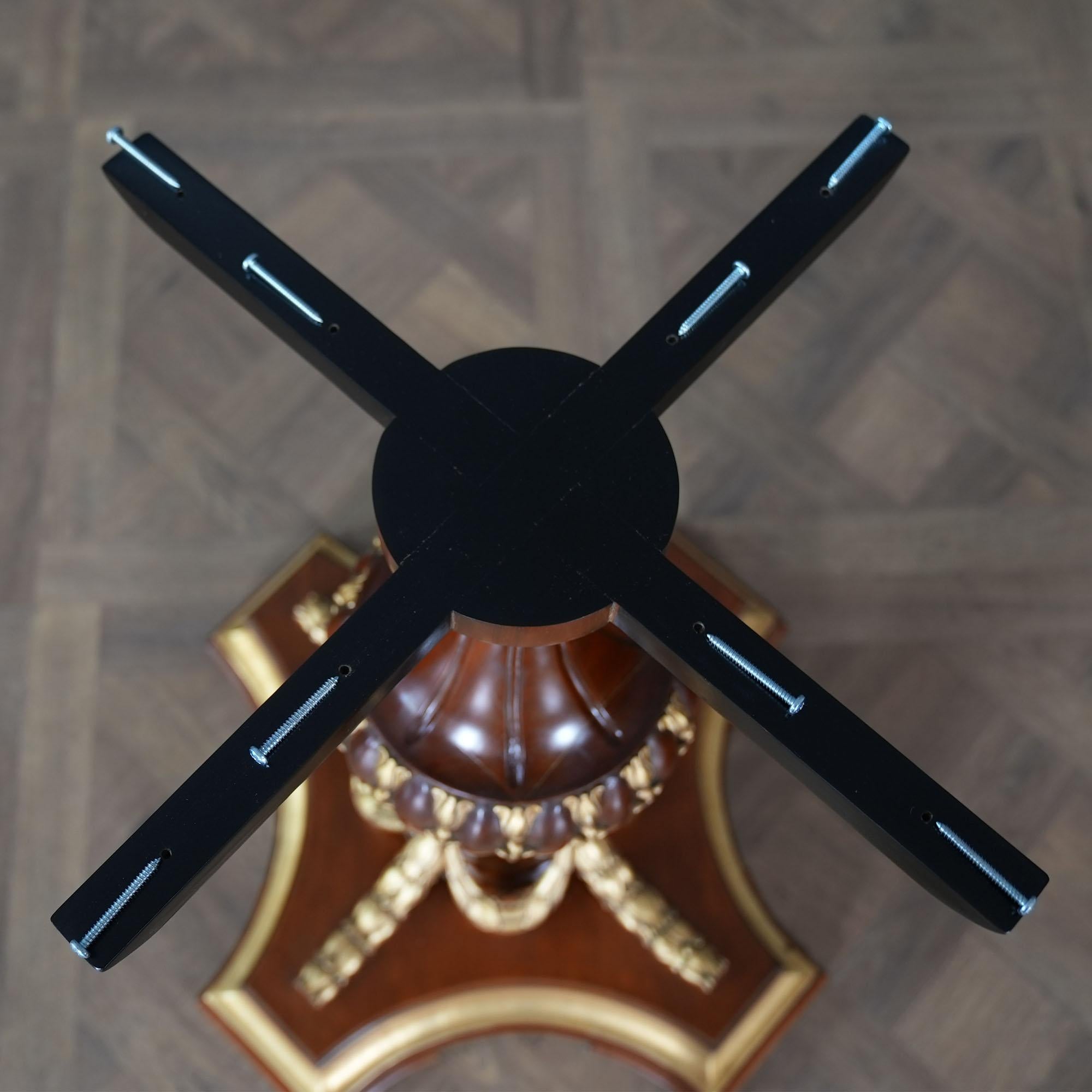 Contemporary Burled Center Table For Sale