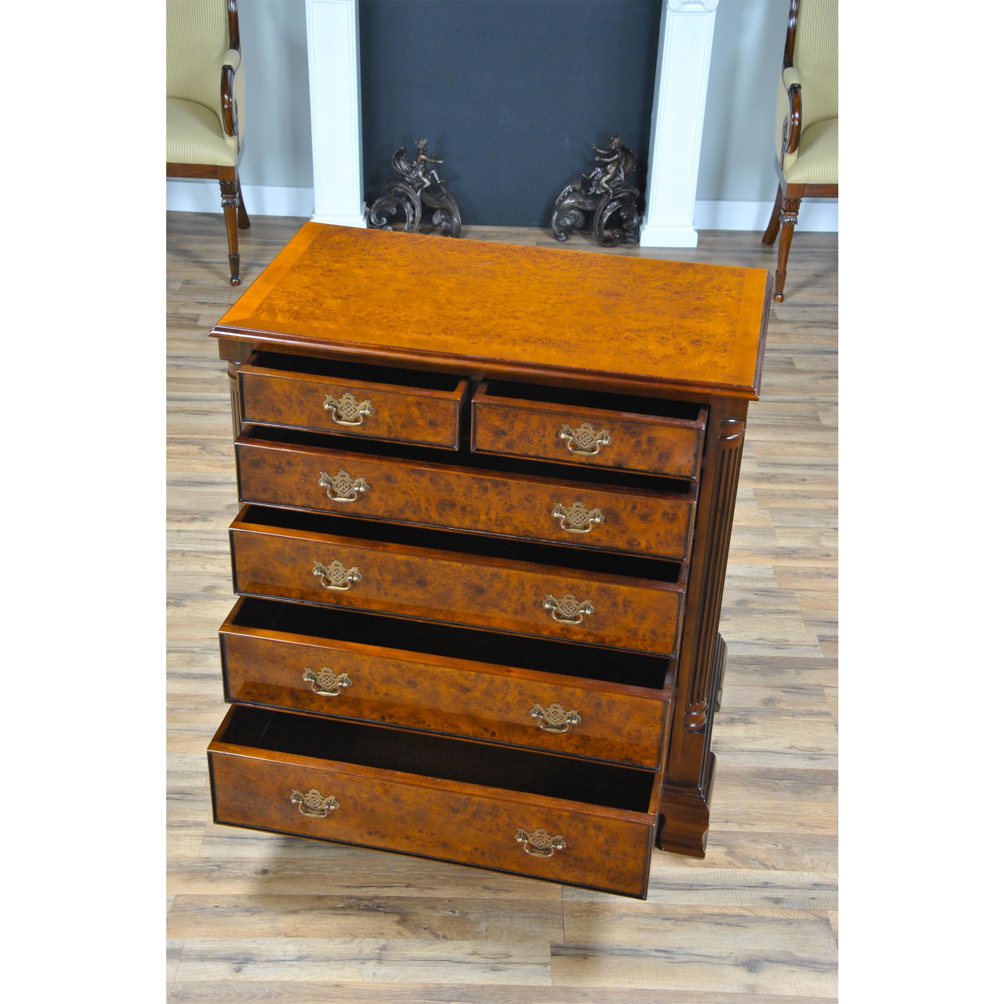 Burled Chest  In New Condition For Sale In Annville, PA