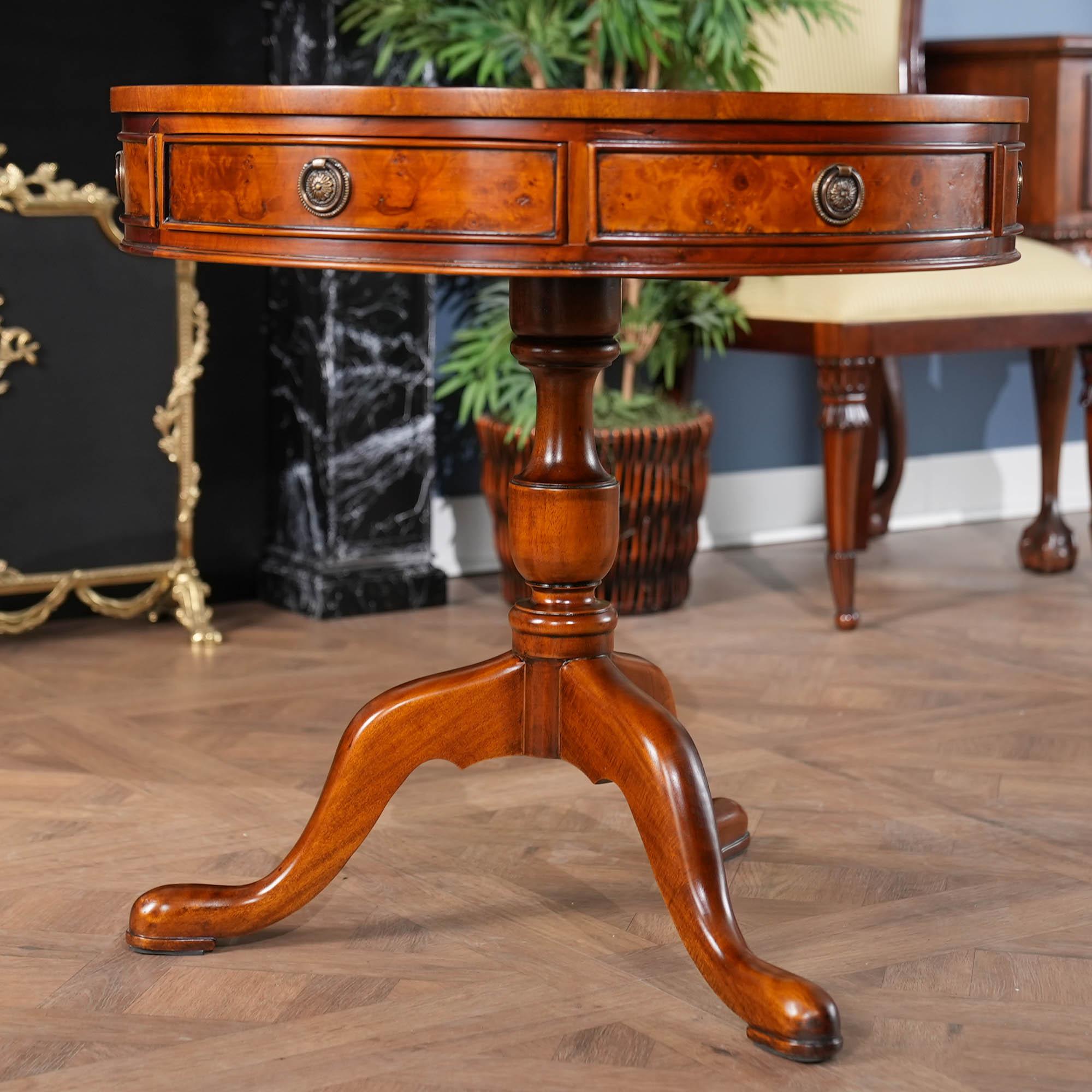 antique drum table for sale