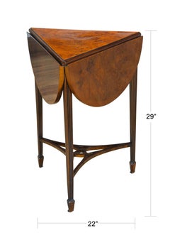 Burled Handkerchief Table