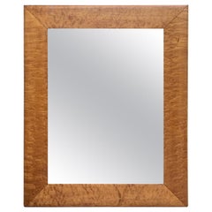 Antique Burled Maple Mirror, circa 1900