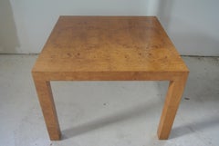 Burled Olivewood Dining Table by Milo Baughman for Directional