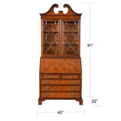 Burled Secretary Desk